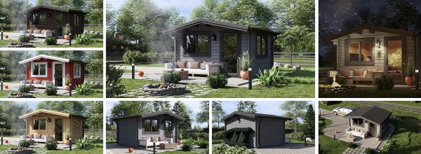 Abri de jardin en bois DREUX (44 mm), 4x3 m, 12 m²