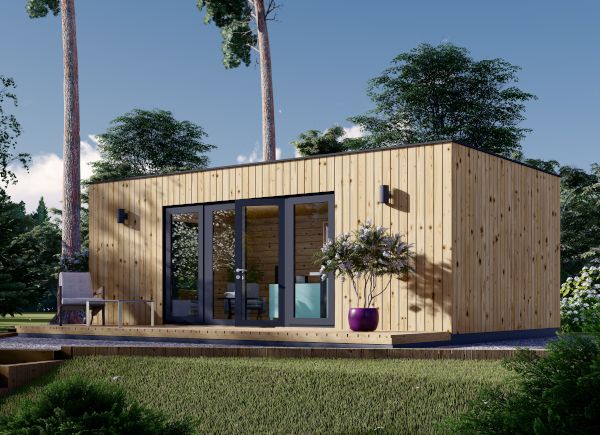 Studio de jardin PREMIUM (34 mm + bardage), 7x4 m, 28 m² avp.ui.product_images.thumbnail 1