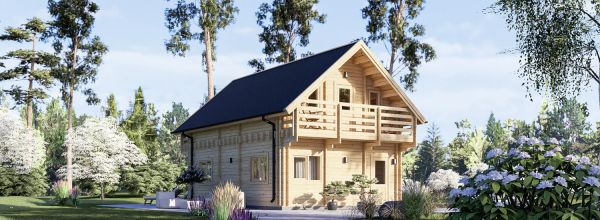 Chalet en bois LANGON S (44+44 mm), 95 m²