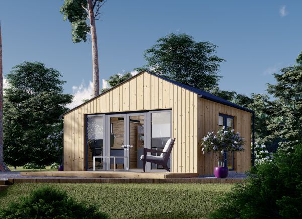 Abri de jardin en bois TONIA (34 mm + bardage), 5x5 m, 25 m² avp.ui.product_images.thumbnail 1