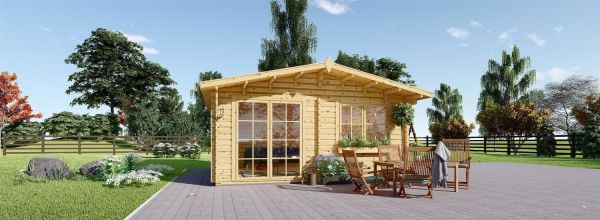 Abri de jardin en bois WISSOUS (44 mm), 5x4 m, 20 m²