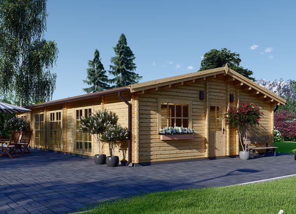 Chalet en bois JULIA (66 mm), 103 m² avp.ui.product_images.thumbnail 1