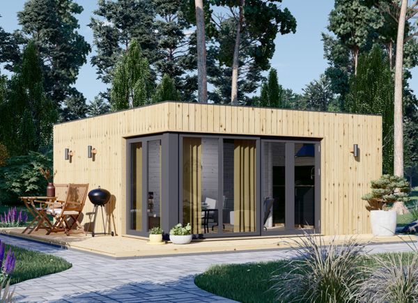 Studio de jardin PREMIUM (Isolé, 34 mm + bardage), 6x5 m, 30 m² avp.ui.product_images.thumbnail 1