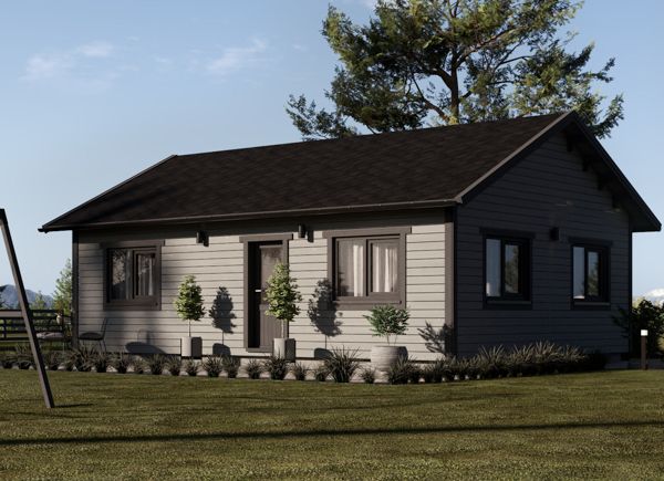 Chalet en bois GRETA S (44 mm + bardage), 48 m² thumbnail 1