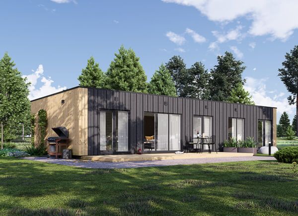 Chalet en bois en kit BELLA 3 (44 mm + bardage), 75 m² avp.ui.product_images.thumbnail 1