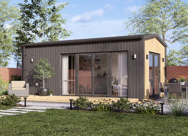 Abri de jardin en bois EMMY PLUS (Isolé RE2020, 34 mm + bardage), 6x3 m, 18 m² avp.ui.product_images.thumbnail 1