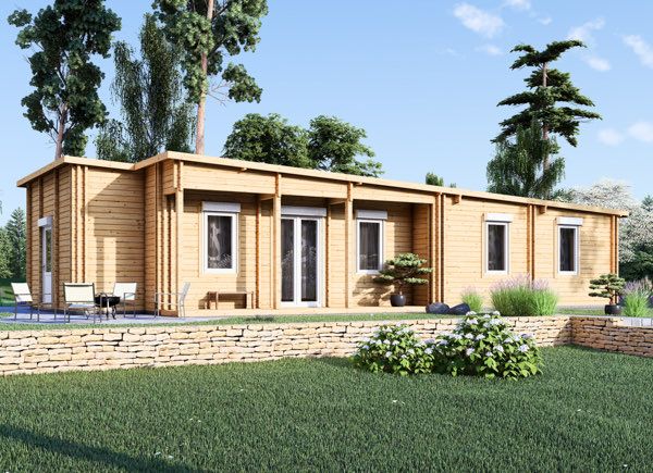 Déstockage: Chalet en bois VICTORIA S (66+66 mm) , 171 m² avp.ui.product_images.thumbnail 1