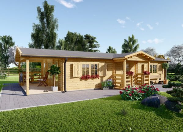 chalet en bois fill 44 mm 60 m