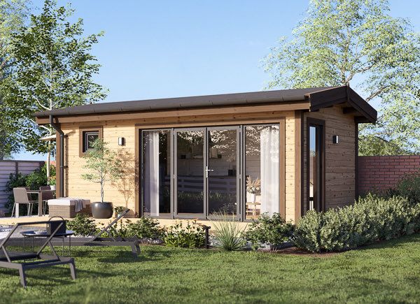 Abri de jardin en bois ARTUR PLUS (Isolé RE2020, 34 mm + bardage), 6x3 m, 18 m² avp.ui.product_images.thumbnail 1