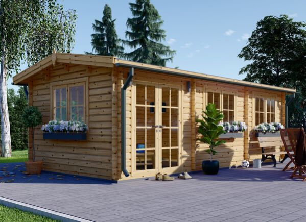 Caseta de jardín de madera LILLE (34 mm), 5x4 m, 20 m²