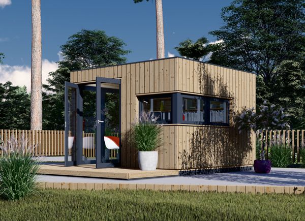 Bureau de jardin PREMIUM L (34 mm + bardage), 3x3 m, 9 m² avp.ui.product_images.thumbnail 1