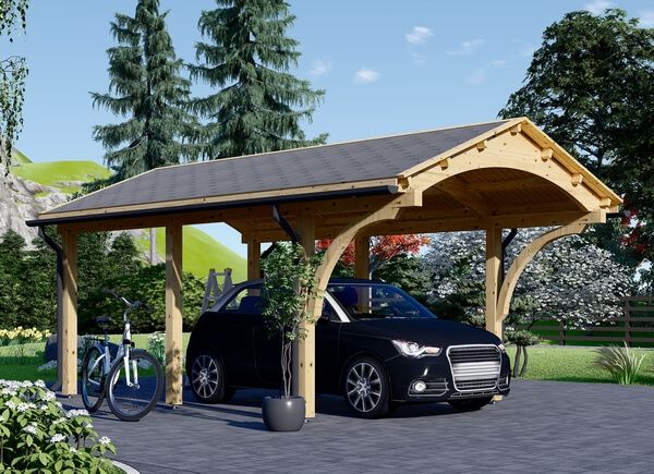 Carport en bois BETSY, 3.6x6 m, 20 m² avp.ui.product_images.thumbnail 1