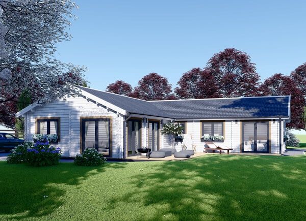 Chalet en bois PAULA (44+44 mm), 129 m² avp.ui.product_images.thumbnail 1