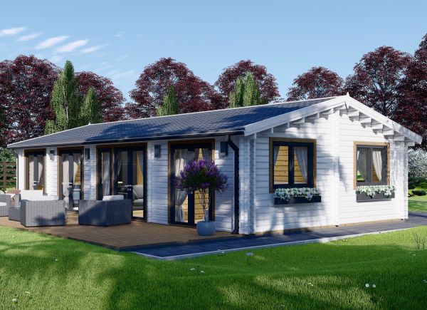 Chalet en bois AGNES S (Isolé, 44+44 mm), 75 m² avp.ui.product_images.thumbnail 1