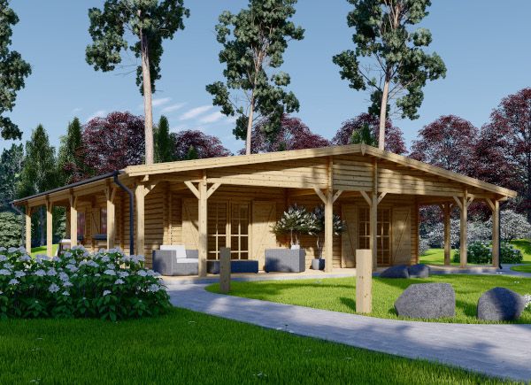 Chalet en bois CARLOTA S (58 mm), 90 m² avp.ui.product_images.thumbnail 1