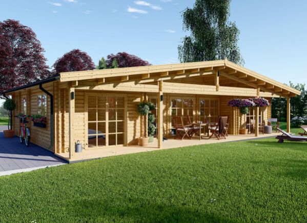 Chalet en bois RIVIERA (66 mm), 100 m² + 20 m² terrasse avp.ui.product_images.thumbnail 1