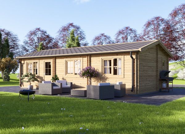 Chalet en bois AMBRE S (44 mm), 47 m² avp.ui.product_images.thumbnail 1