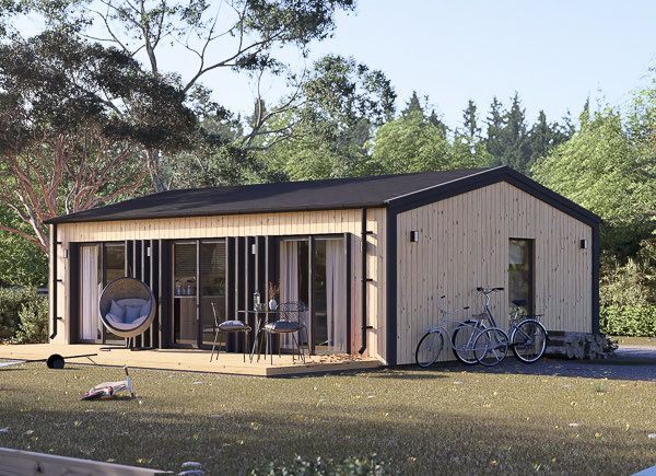 Chalet en bois ANGELA (44 mm + bardage), 43 m² avp.ui.product_images.thumbnail 1