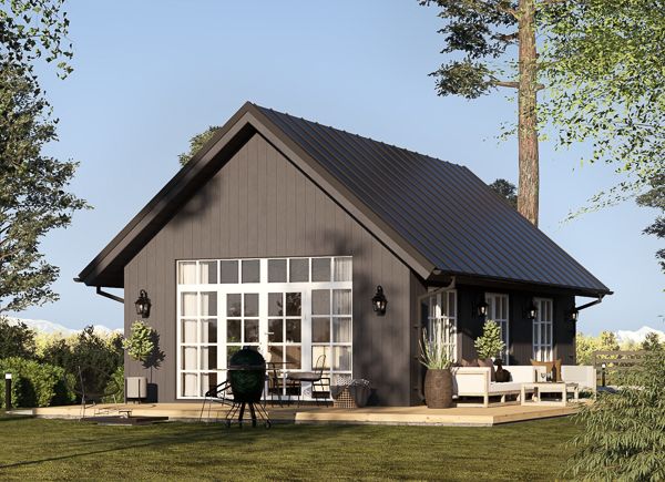 Maison préfabriquée en bois ARIELLE PV (Isolé RE2020, 44 mm + bardage), 41 m² avp.ui.product_images.thumbnail 1