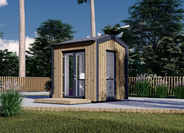Bureau de jardin EMMY (34 mm + bardage), 2x2 m, 4 m² avp.ui.product_images.thumbnail 1