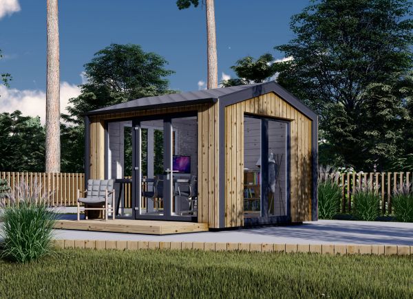 Bureau de jardin EMMY (34 mm + bardage), 3x3 m, 9 m² avp.ui.product_images.thumbnail 1