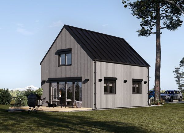 Chalet en bois habitable ALINA RV (Isolé RE2020, 44 mm + bardage), 46 m² avp.ui.product_images.thumbnail 1