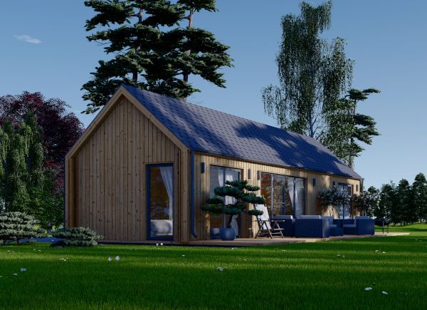 Chalet en bois ADALINE S (44 mm + bardage), 50 m² avp.ui.product_images.thumbnail 1