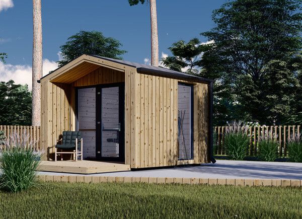 Bureau de jardin PIA (34 mm + bardage), 3x2 m, 6 m² avp.ui.product_images.thumbnail 1