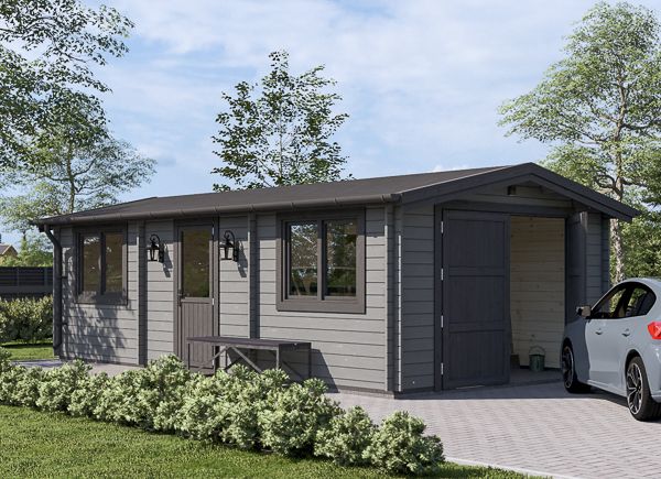 Garage en bois CLASSIC (44 mm), 4x7.5 m, 30 m² avp.ui.product_images.thumbnail 1