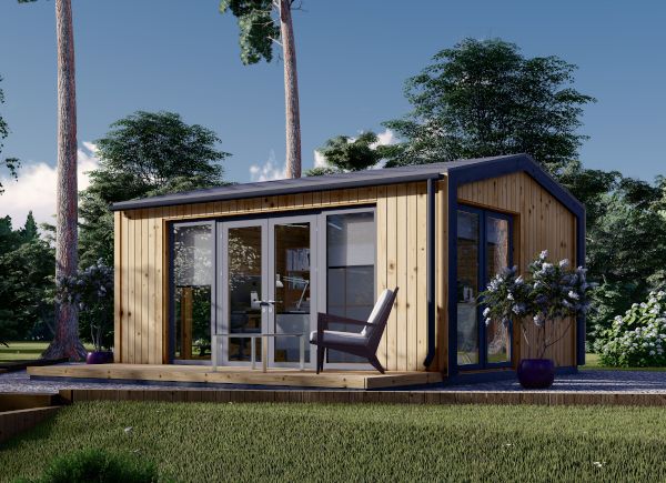 Abri de jardin en bois EMMY (34 mm + bardage), 5x4 m, 20 m² avp.ui.product_images.thumbnail 1