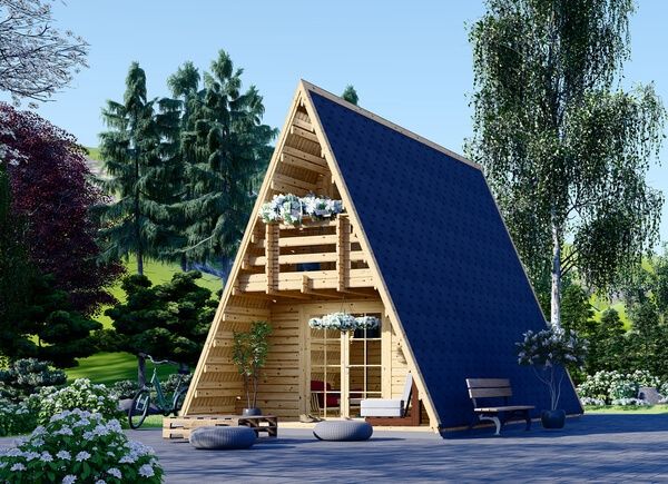 Abri de jardin en bois TIPI S (44 mm), 4.5x7 m, 23 m² + 14 m² mezzanine avp.ui.product_images.thumbnail 1