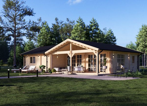 Chalet en bois ADELE S (Isolé, 44+44 mm), 60 m² avp.ui.product_images.thumbnail 1