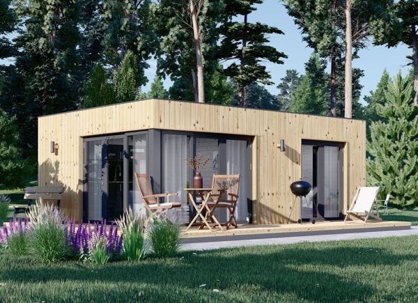 Abri de jardin en bois ESSEX (Isolé, 44+44 mm), 5x4 m, 20 m²