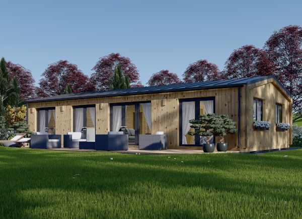 Chalet en bois NICOLE (44 mm + bardage), 68 m² avp.ui.product_images.thumbnail 1
