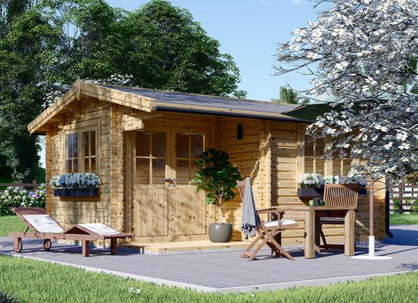 Abri de jardin en bois OSLO (Isolé, 44+44 mm), 5x4 m, 20 m² avp.ui.product_images.thumbnail 1
