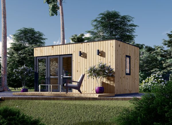 B-Ware: Bureau de jardin PREMIUM S (34 mm + bardage), 5x3 m, 15 m² avp.ui.product_images.thumbnail 1