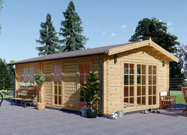 Chalet en bois MAX (44 mm), 4.2x7.5 m, 32 m² avp.ui.product_images.thumbnail 1