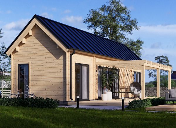 Chalet en bois ADALINE S (44 mm), 45 m² thumbnail 1