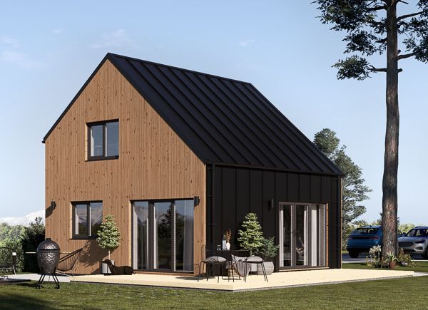 Maison préfabriquée en bois SELIA PV (Isolé RE2020, 44 mm + bardage), 44 m² avp.ui.product_images.thumbnail 1