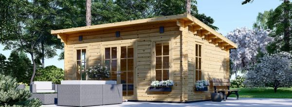 Abri de jardin en bois ESSEX (Isolé, 34+34 mm), 5x4 m, 20 m²