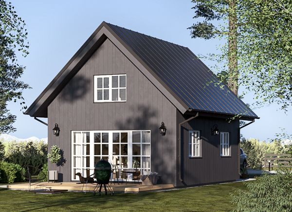 Maison préfabriquée en bois KARINA PV (Isolé RE2020, 44 mm + bardage), 46 m² avp.ui.product_images.thumbnail 1