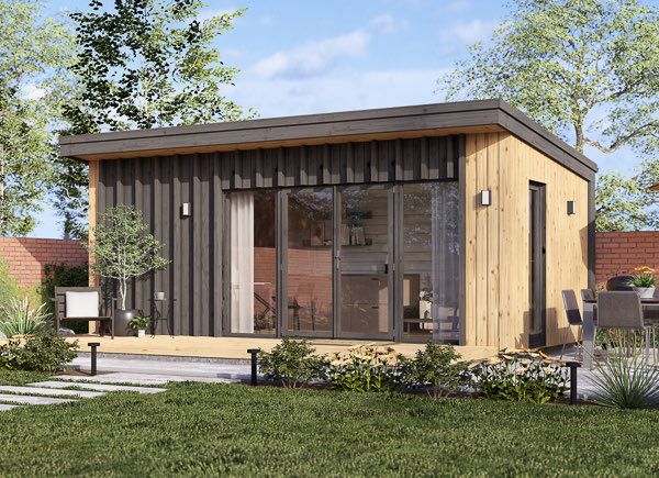 Abri de jardin en bois EVELIN PLUS (Isolé RE2020, 34 mm + bardage), 6x3 m, 18 m² avp.ui.product_images.thumbnail 1