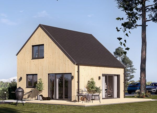 Chalet en bois en kit SELIA (34 mm + bardage), 44 m² avp.ui.product_images.thumbnail 1