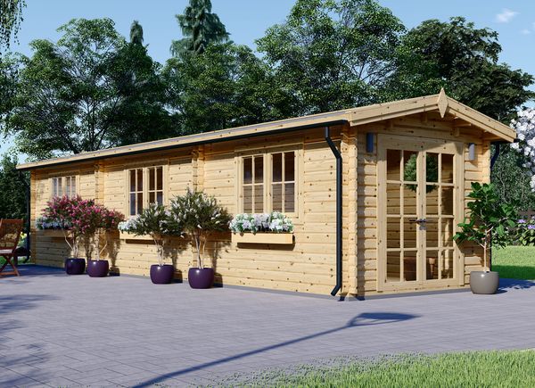 Abri de jardin en bois STRONGHOLD (Isolé, 44+44 mm), 3x10 m, 30 m² avp.ui.product_images.thumbnail 1