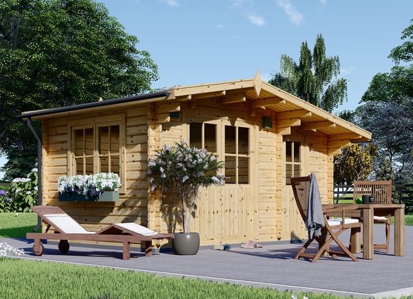 Abri de jardin en bois BENINGTON (34 mm), 4.5x3 m, 13 m² avp.ui.product_images.thumbnail 1