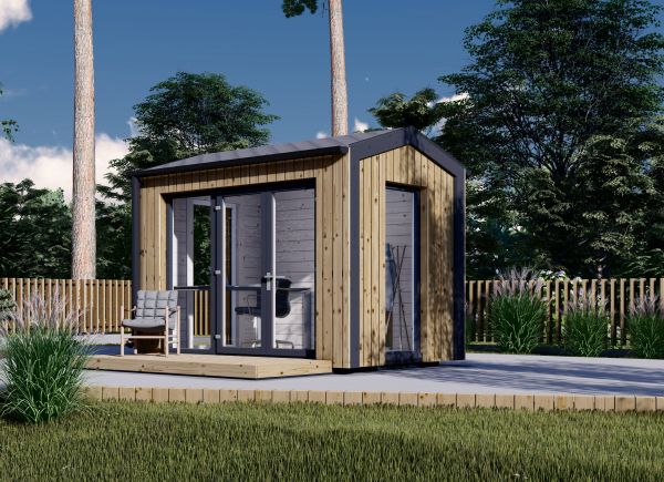 Bureau de jardin EMMY (34 mm + bardage), 3x2 m, 6 m² avp.ui.product_images.thumbnail 1