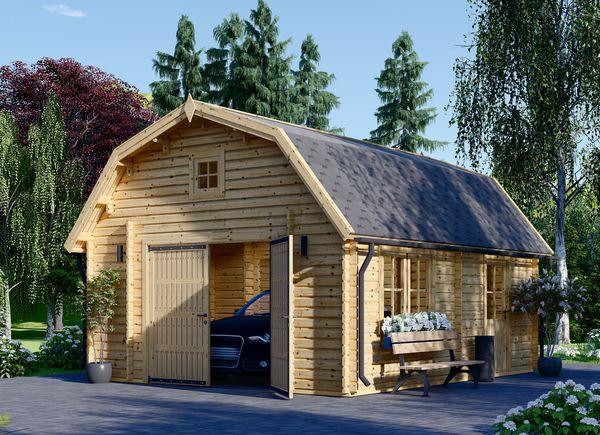 Garages en bois en kit: protection fiable pour votre voiture