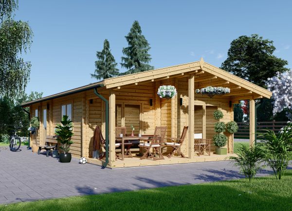 Chalet en bois MEGAN (66 mm), 6x10 m, 60 m² avp.ui.product_images.thumbnail 1