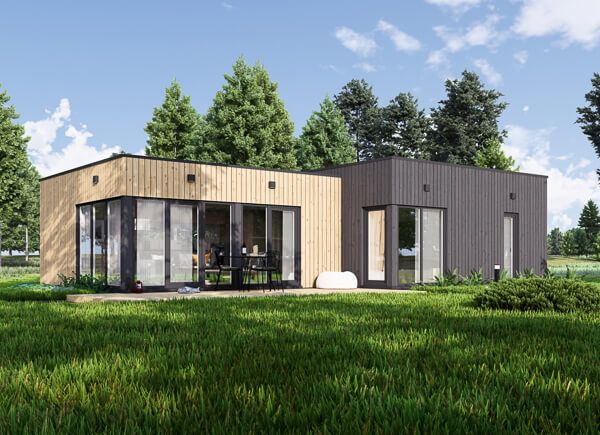 Chalet en bois en kit MALLY (44 mm + bardage), 69 m² avp.ui.product_images.thumbnail 1