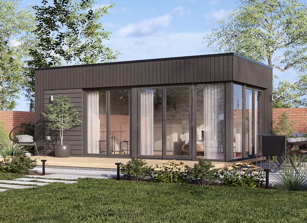 Abri de jardin en bois INES (Isolé RE2020, 34 mm + bardage), 6x3 m, 18 m² avp.ui.product_images.thumbnail 1